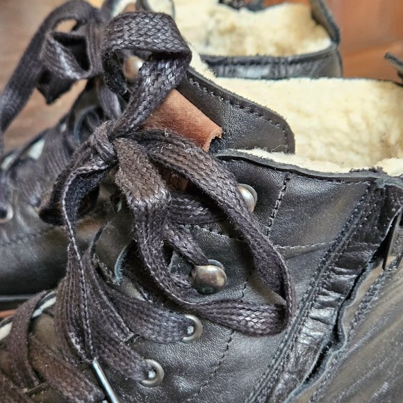 Brusque Unisex Soft Leather High-Tops, Black, EU 40 (US M-7; W-9) - Picture 8 of 16